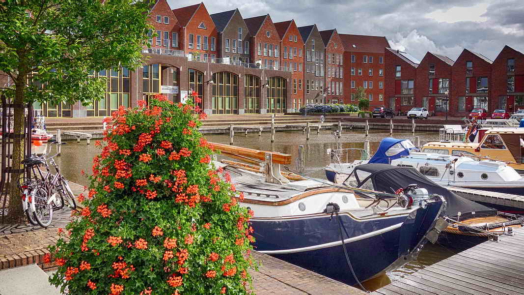 Appingedam, stadshaven Overdiep, 22-6-2018