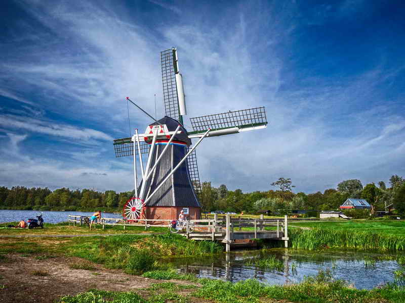 Haren, poldermolen 'De Helper', 30-8-2019