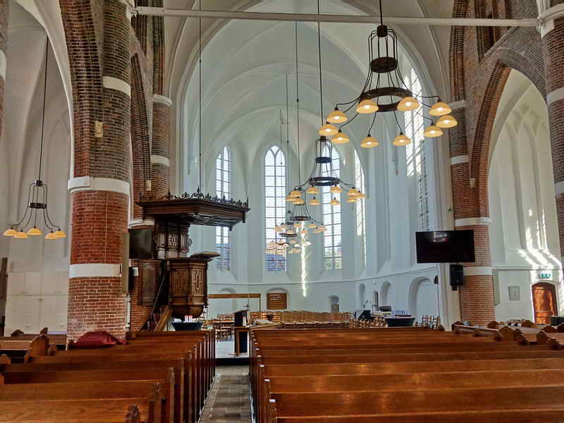 Steenwijk, interieur Kleine Kerk (gereformeerd vrijgemaakt), 11-4-2020. Steenwijk, interieur Kleine Kerk (gereformeerd vrijgemaakt), 11-4-2020