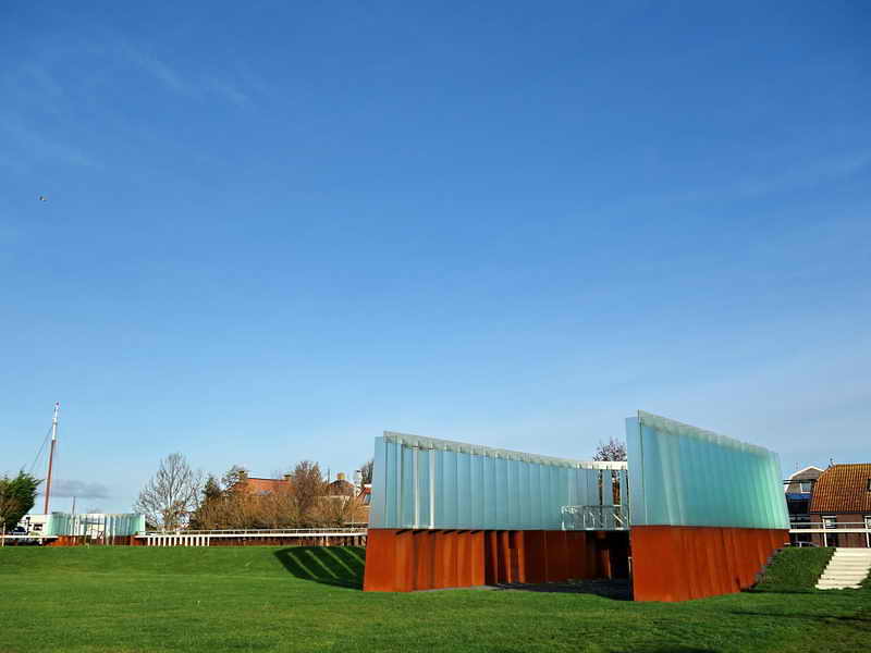 Stavoren, kunstwerk Verbeelding van het Blokhuis, 23-11-2020