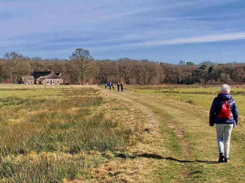 Oud-Avereest, op de achtergrond boerderij 'de Wildenberg', 22-3-2015