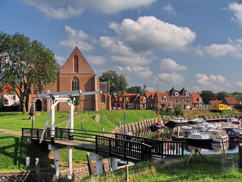 Vollenhove, binnenhaven en Grote Kerk, 11-9-2015
